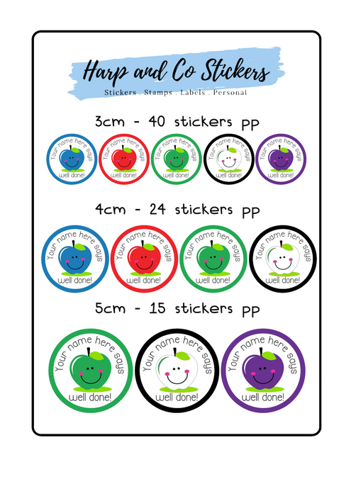 Personalised stickers - Apples