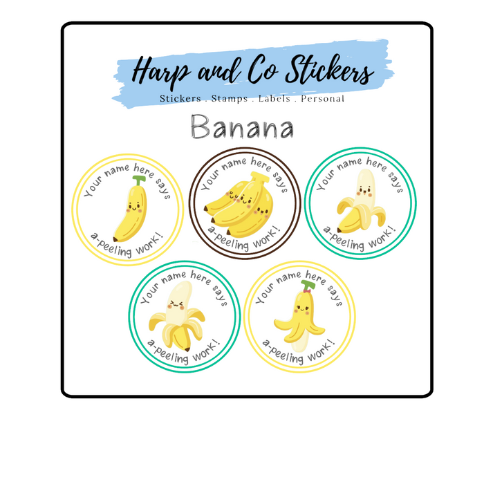 Personalised stickers - Banana