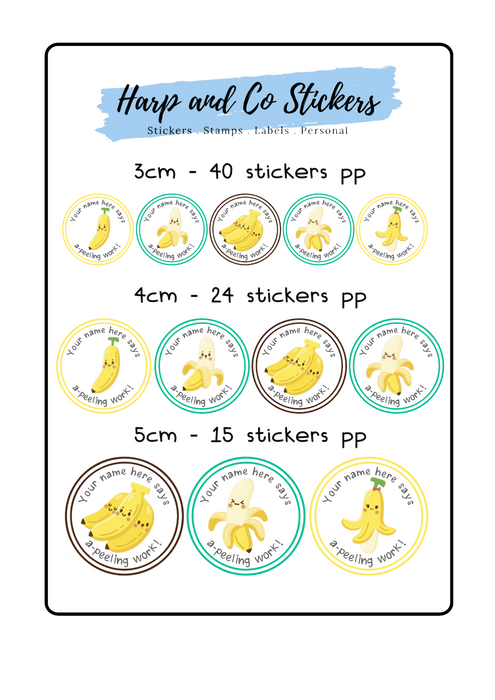 Personalised stickers - Banana