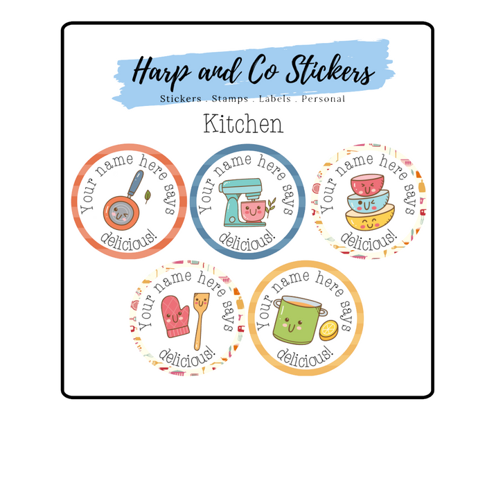 Personalised stickers - Kitchen