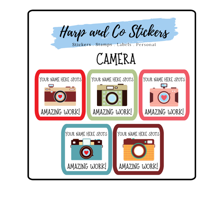 Personalised stickers - Camera