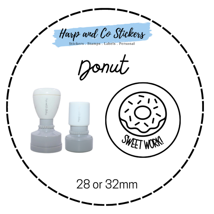 28 or 32mm Round Stamp - Donut
