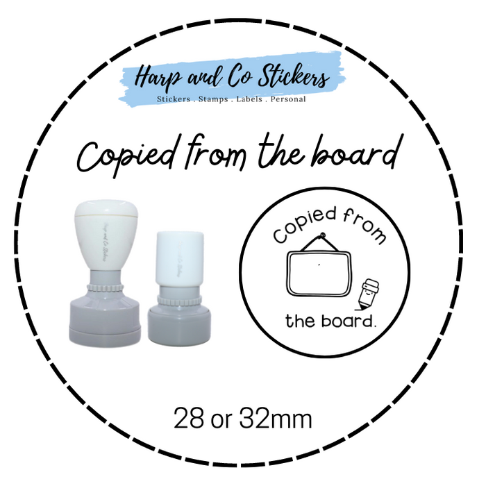 28 or 32mm Round Stamp - Copied from the board
