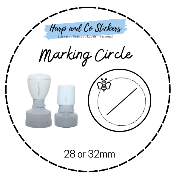 28 or 32mm Round Stamp - Marking Circle