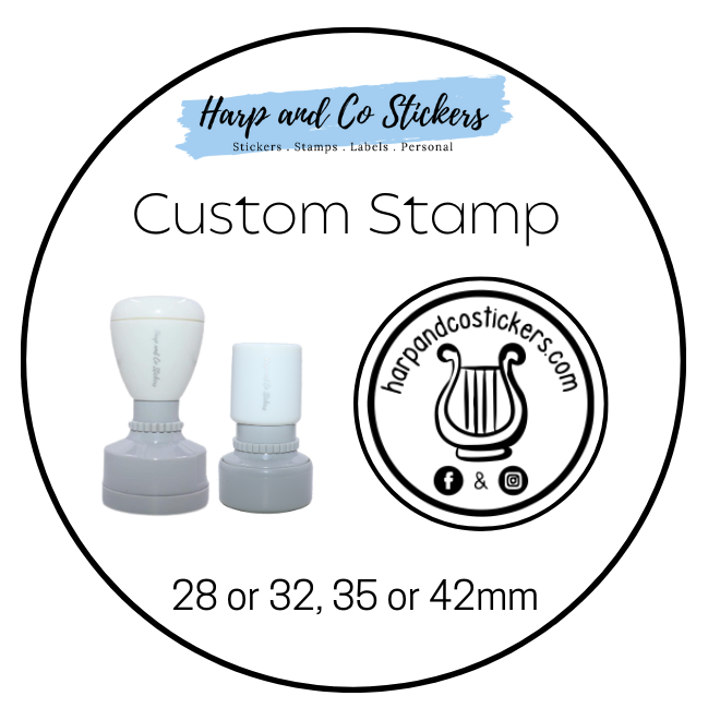 28, 32, 35 or 42mm Custom Stamp