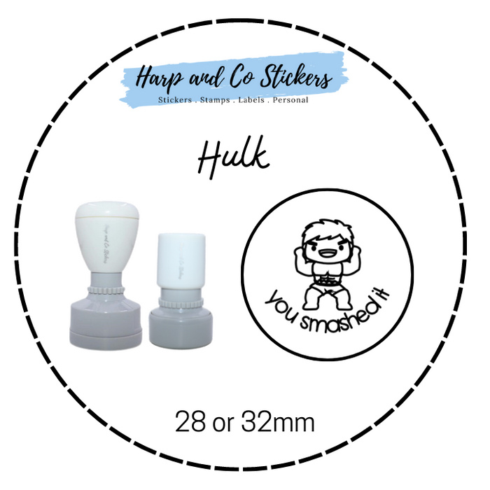 28 or 32mm Round Stamp - Hulk