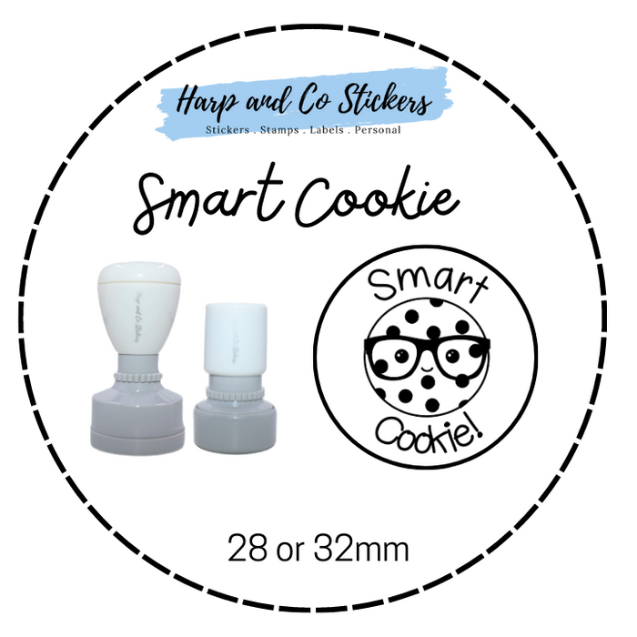 28 or 32mm Round Stamp - Smart Cookie