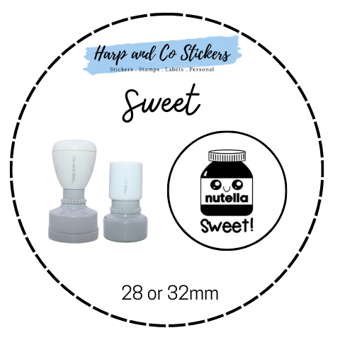 28 or 32mm Round Stamp - Sweet