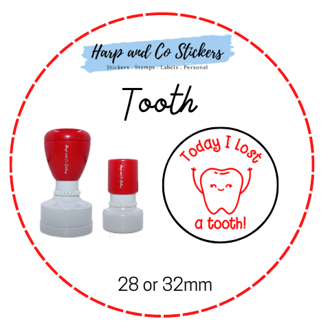 28 or 32mm Round Stamp - Tooth