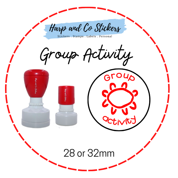 28 or 32mm Round Stamp - Group Activity