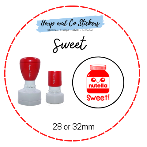 28 or 32mm Round Stamp - Sweet