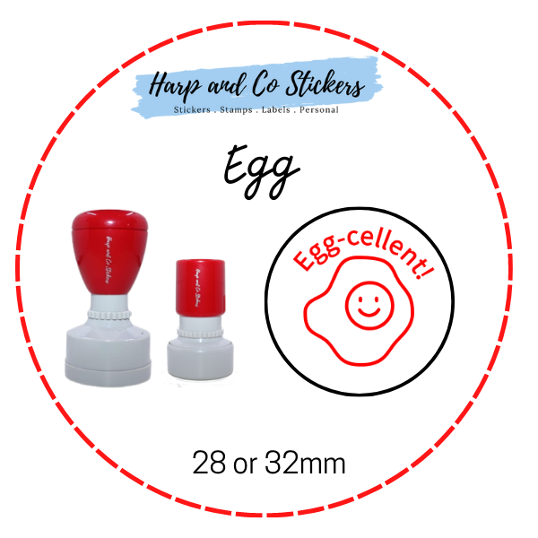 28 or 32mm Round Stamp - Egg