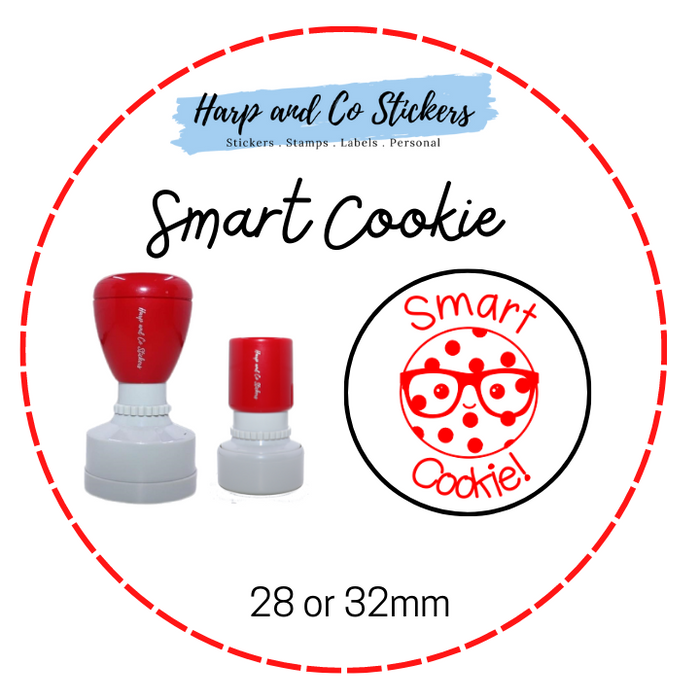 28 or 32mm Round Stamp - Smart Cookie