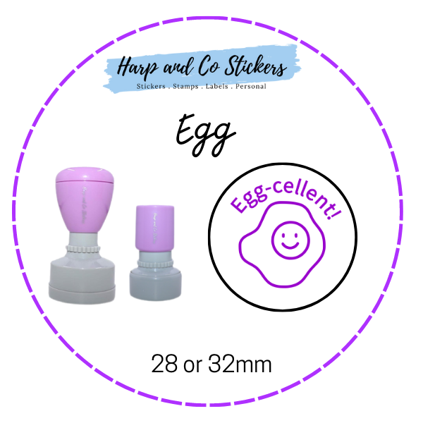 28 or 32mm Round Stamp - Egg