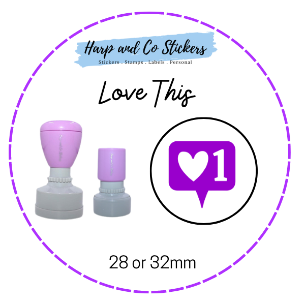 28 or 32mm Round Stamp - Love This