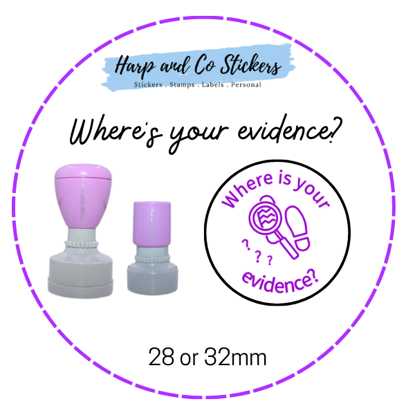 28 or 32mm Round Stamp - Where is your evidence?