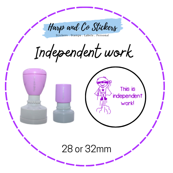 28 or 32mm Round Stamp - Independent work