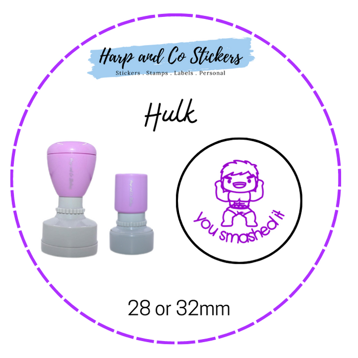 28 or 32mm Round Stamp - Hulk
