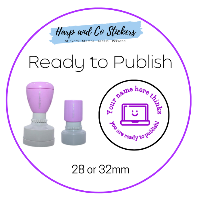 28 or 32mm Personalised Merit Stamp - *Ready to Publish* - Great for the classroom!