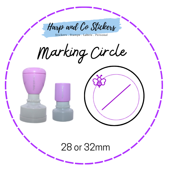 28 or 32mm Round Stamp - Marking Circle