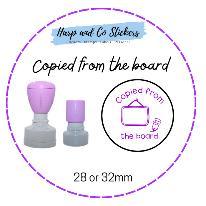 28 or 32mm Round Stamp - Copied from the board