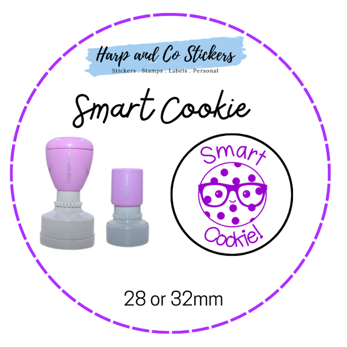 28 or 32mm Round Stamp - Smart Cookie