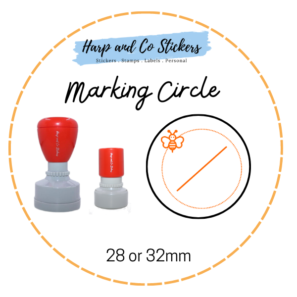 28 or 32mm Round Stamp - Marking Circle