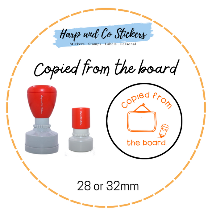 28 or 32mm Round Stamp - Copied from the board