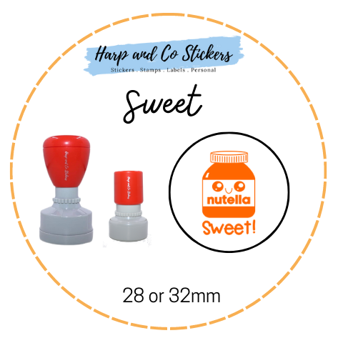 28 or 32mm Round Stamp - Sweet