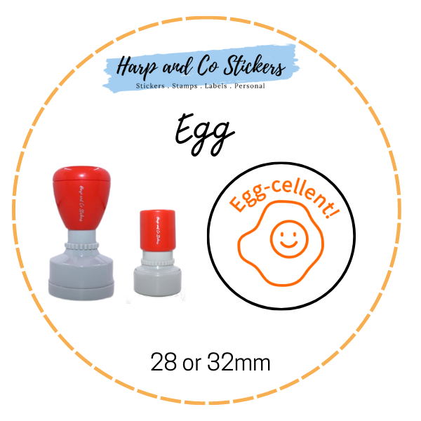 28 or 32mm Round Stamp - Egg