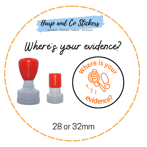 28 or 32mm Round Stamp - Where is your evidence?
