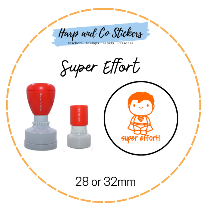 28 or 32mm Round Stamp - Super Effort