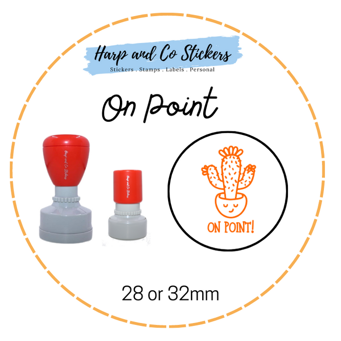 28 or 32mm Round Stamp - On Point