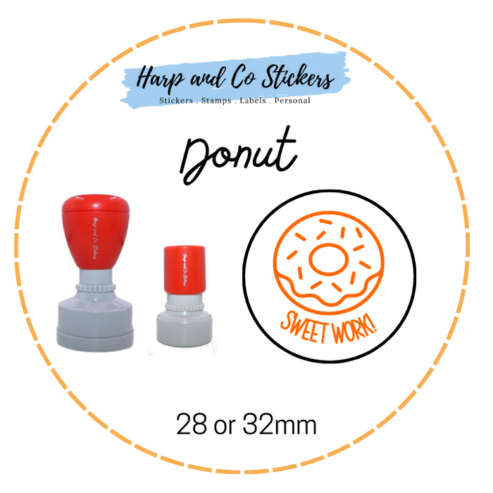 28 or 32mm Round Stamp - Donut