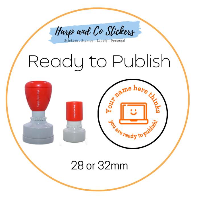 28 or 32mm Personalised Merit Stamp - *Ready to Publish* - Great for the classroom!