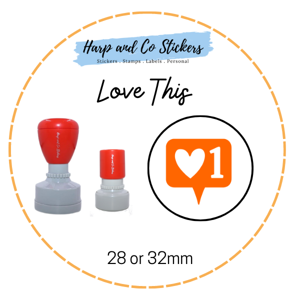 28 or 32mm Round Stamp - Love This