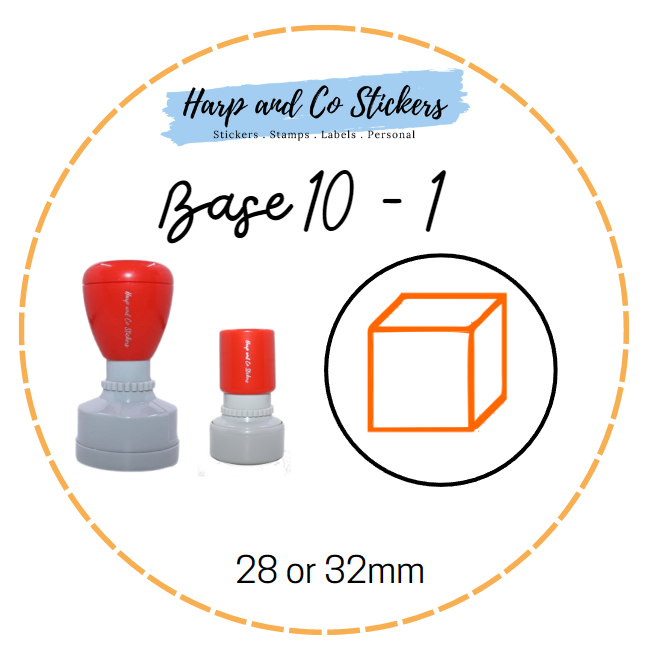 28 or 32mm Round Stamp - Base 10 - 1
