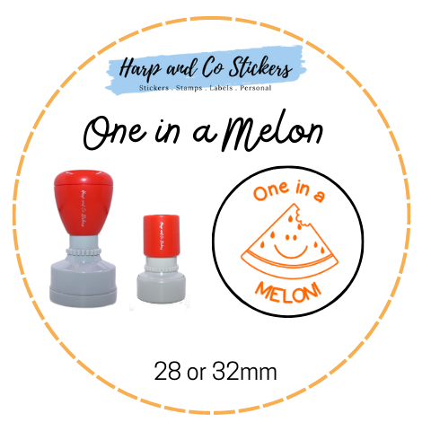 28 or 32mm Round Stamp - Melon