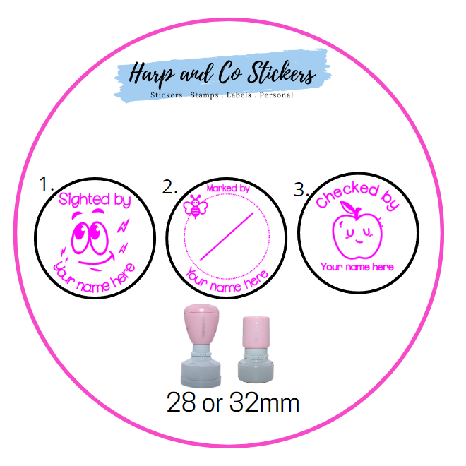 28 or 32mm Personalised Stamp Bundle - 3 Marking stamps