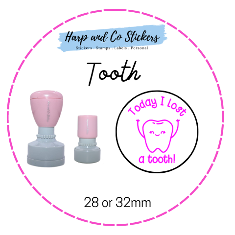 28 or 32mm Round Stamp - Tooth