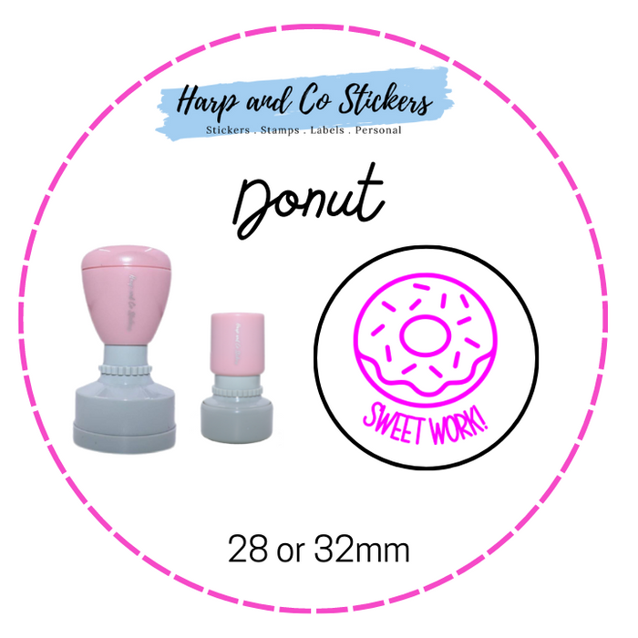 28 or 32mm Round Stamp - Donut