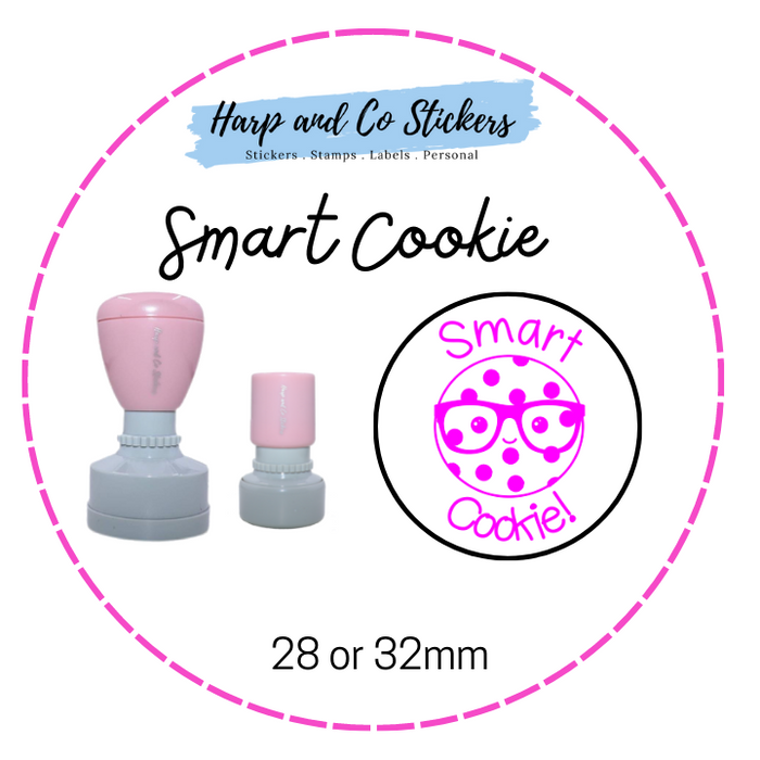 28 or 32mm Round Stamp - Smart Cookie