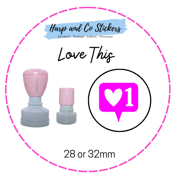 28 or 32mm Round Stamp - Love This