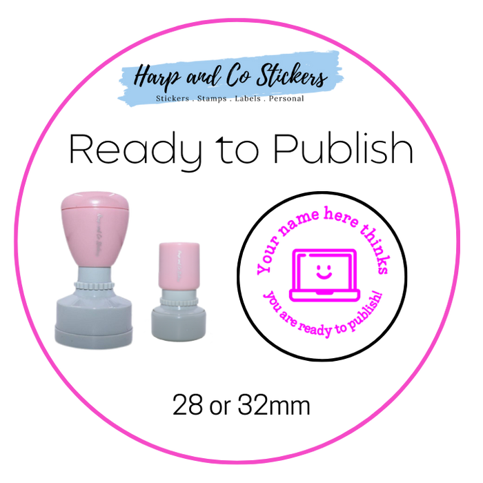 28 or 32mm Personalised Merit Stamp - *Ready to Publish* - Great for the classroom!