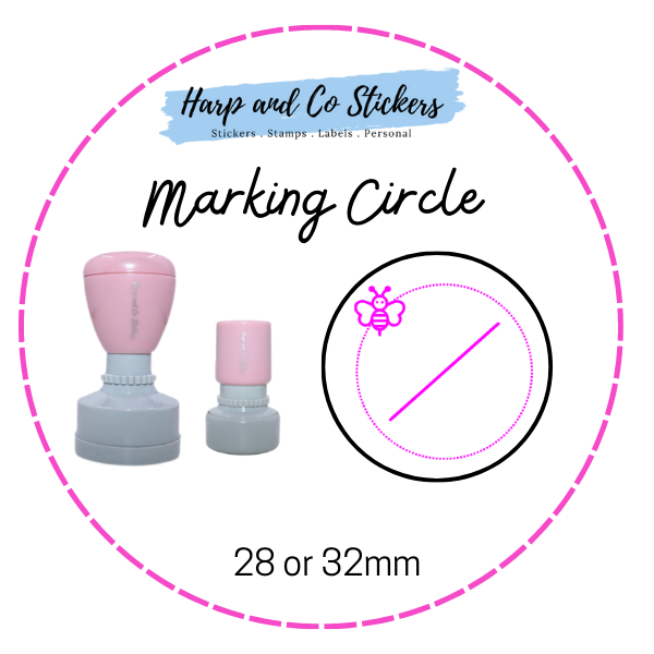 28 or 32mm Round Stamp - Marking Circle