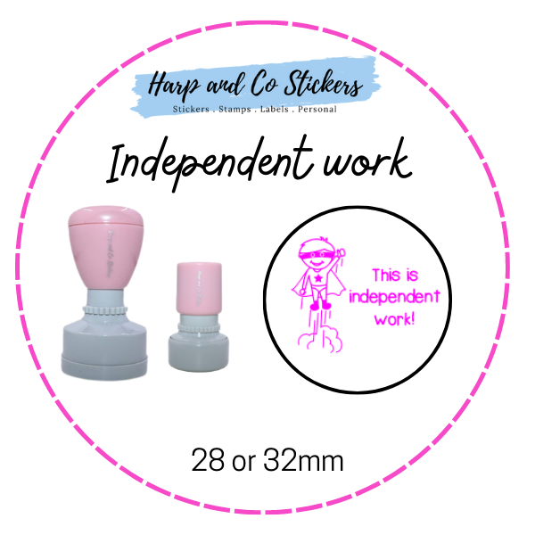 28 or 32mm Round Stamp - Independent work