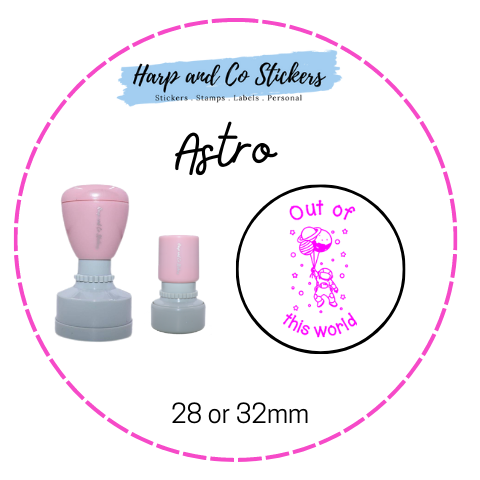 28 or 32mm Round Stamp - Astro