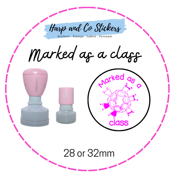 28 or 32mm Round Stamp - Marked as a class