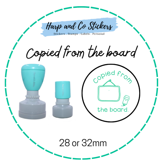 28 or 32mm Round Stamp - Copied from the board