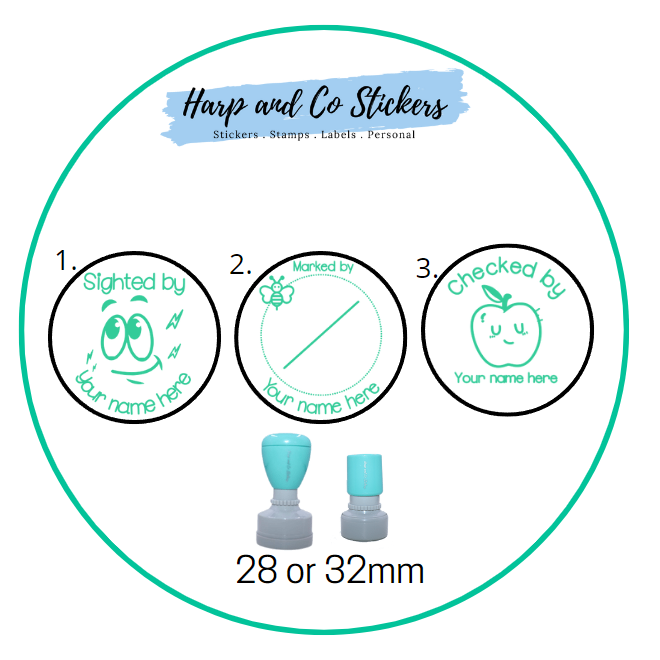 28 or 32mm Personalised Stamp Bundle - 3 Marking stamps